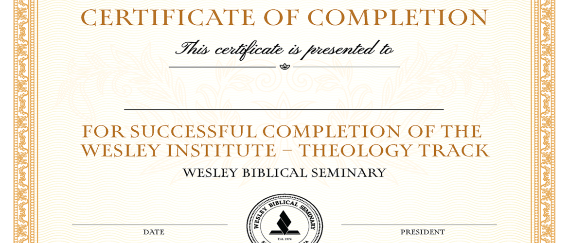 Theology Track Wesley Institute